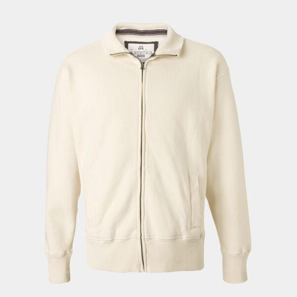 Unisex Vintage Solid Fleece Jacket Thumbnail